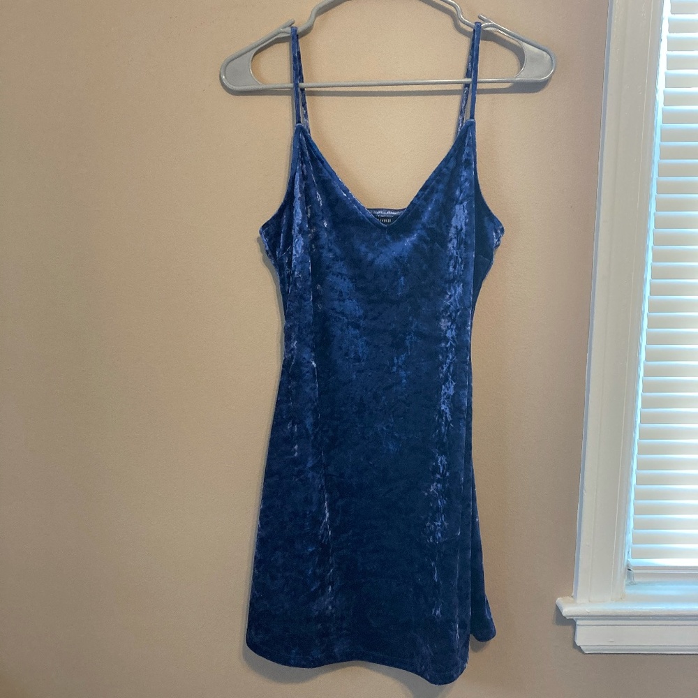 Crushed Velvet Mini Dress